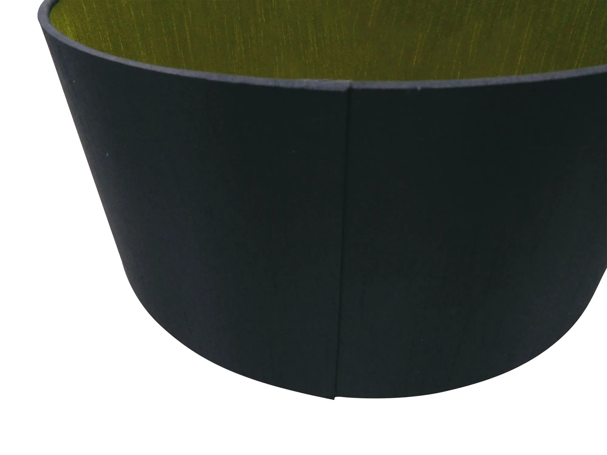 Baymont 30cm Shade 3 Light Pendant Satin Nickel, Midnight Black/Green Olive DK0589  Deco Baymont SN BL/GR